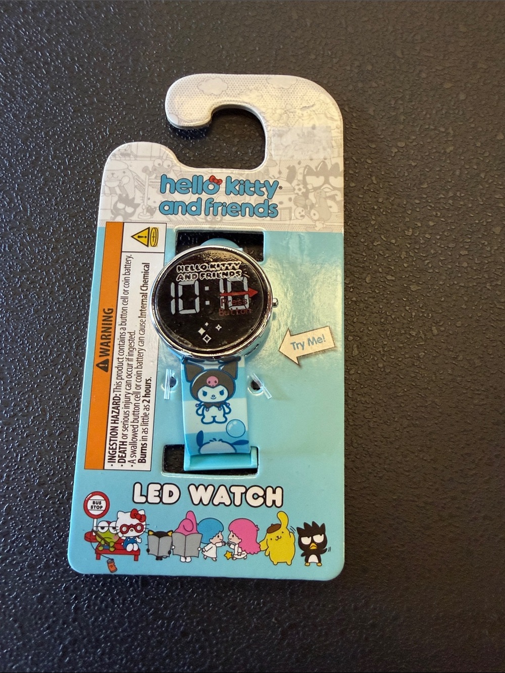 Sanrio Hello Kitty Blue LED Watch. NEW
